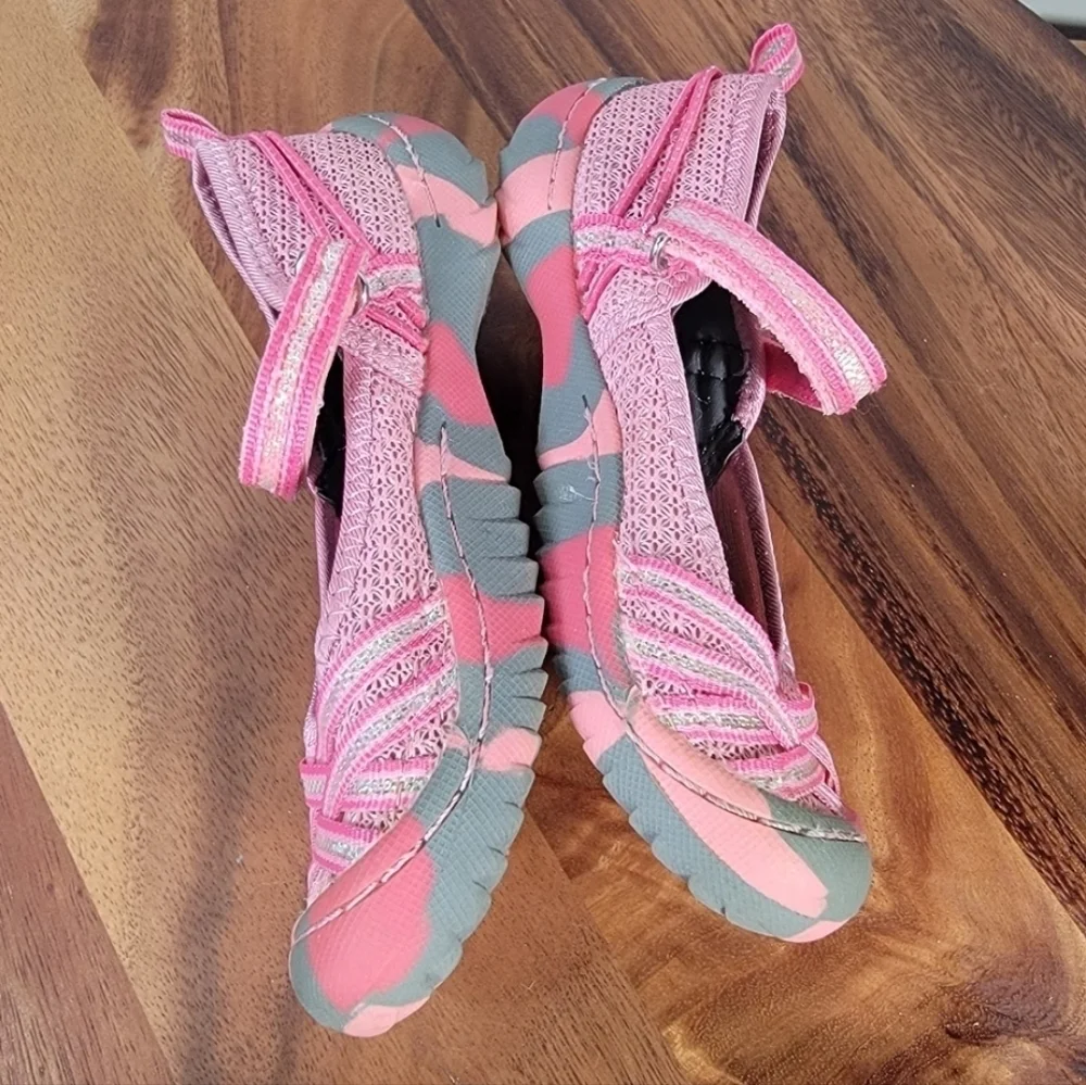 Jambu KD Fia Girl's Outdoor Mary Jane Shoes Sandals Size 12 Pink Water Resistant